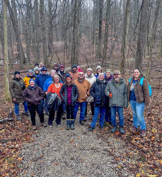 Erie MetroParks hiking group