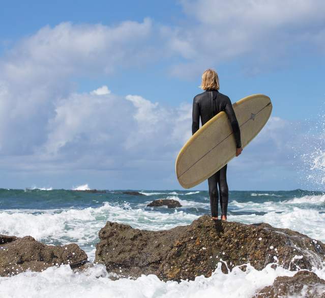 A Surfer At dana point