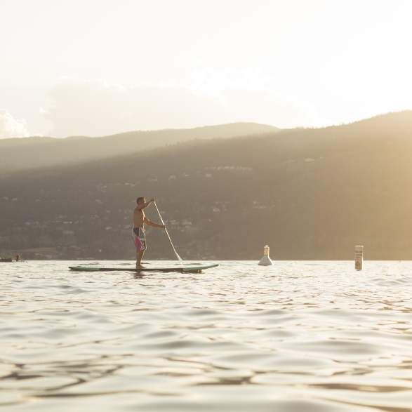Paddle Boarding Okanagan Lake