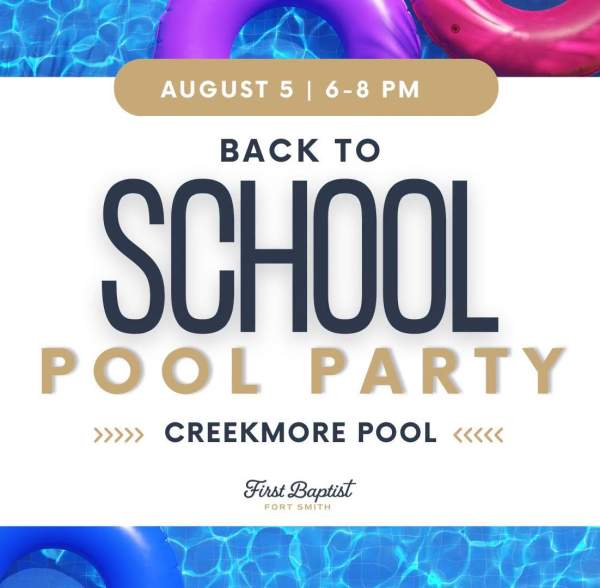 Back to School Pool Party