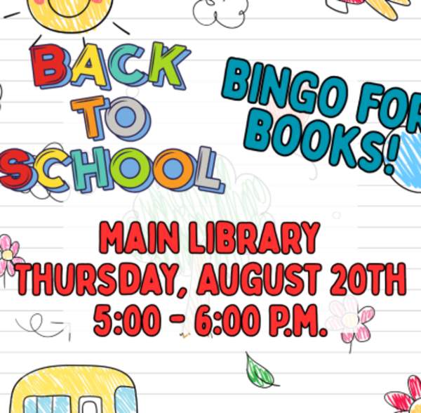 Bingo for Books: Back to School Edition