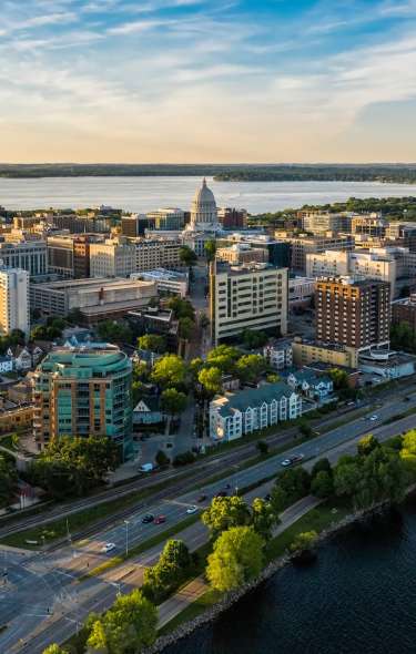 An image of the Madison skyline