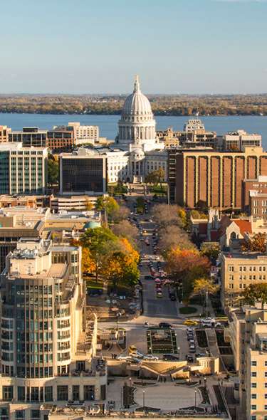 Aerial View of Madison