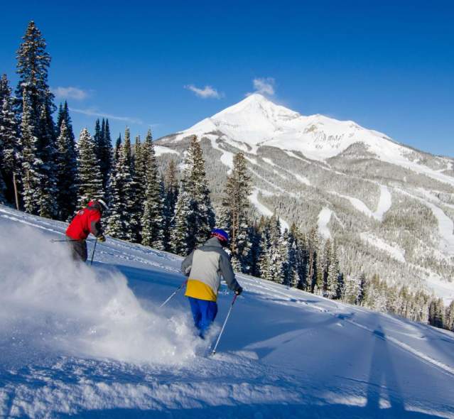 skiing