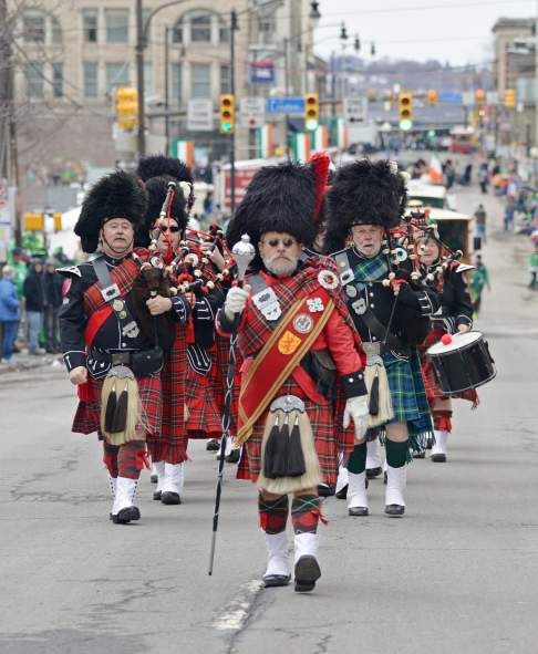 Bagpipers ar St. Patrick's Day Parade