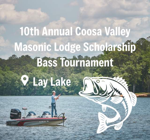 10th Annual Coosa Valley Masonic Lodge Scholarship Bass Tournament