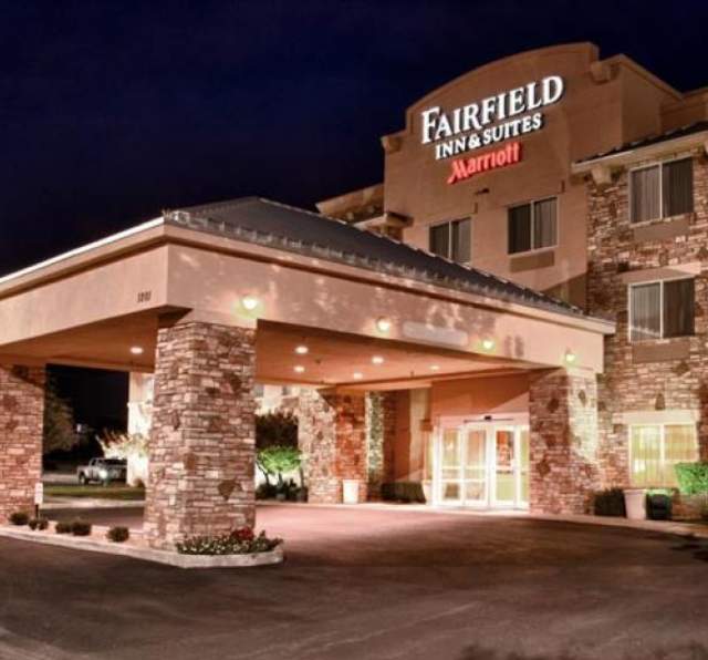 Marriott Hotel Signage seen at the Fairfield Inn in Las Vegas