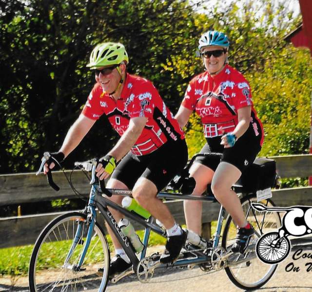 Couple on Tandem Bike