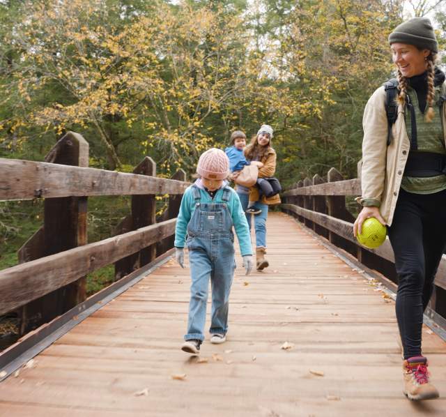 HIKING AT DELLS OF EAU CLAIRE