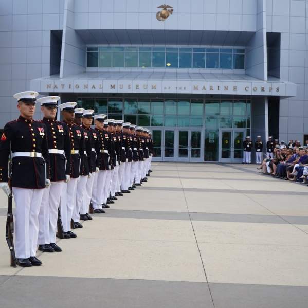 Outdoor event at the National Museum of the Marine Corps