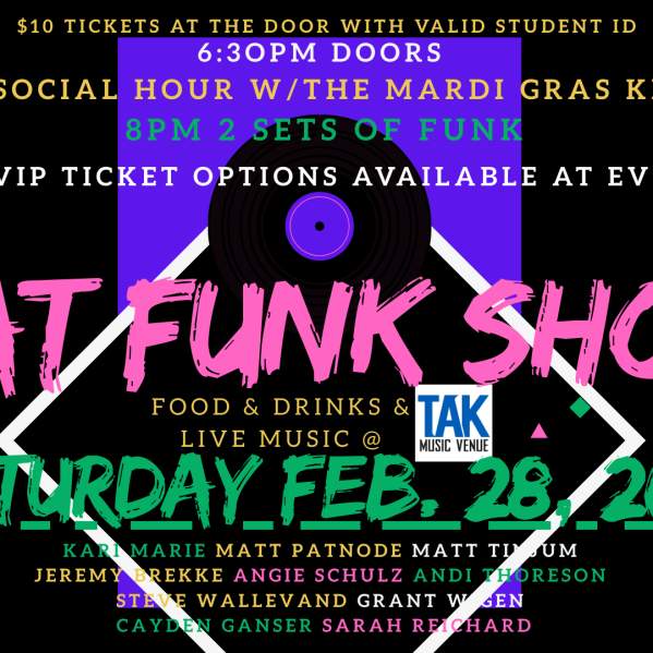 Dat Funk Show with Live Performances and Social Hour