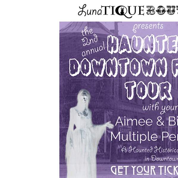 LunaTique Boutique's Haunted Downtown Fargo Tour