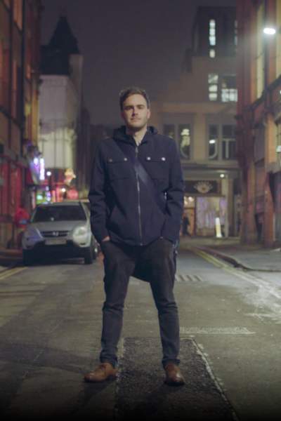 Not just soup founder stood in Manchester's Northern Quarter