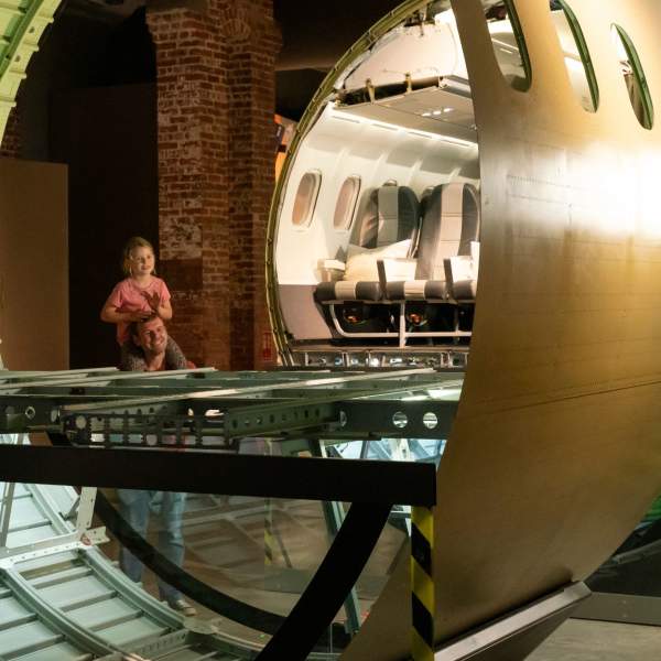 Aircraft fuselage at Aerospace Bristol - credit Aerospace Bristol