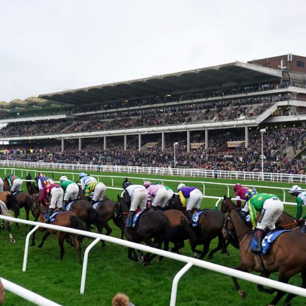 Horse racing at the Cheltenham Festival at Cheltenham Racecourse.