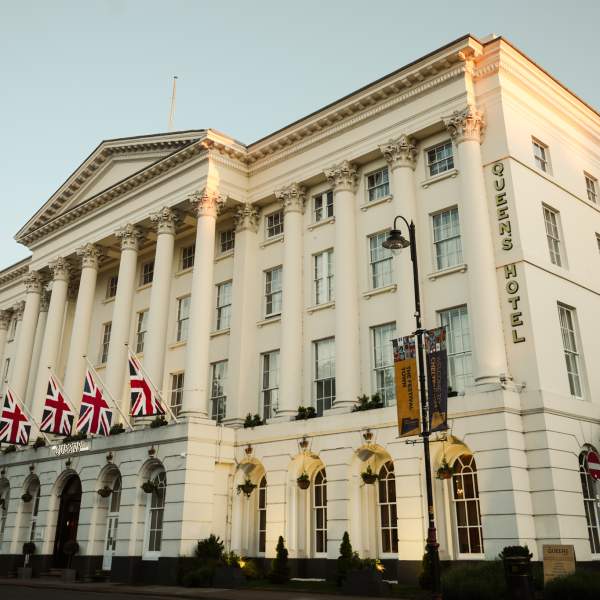 Exterior of Queens Hotel Cheltenham