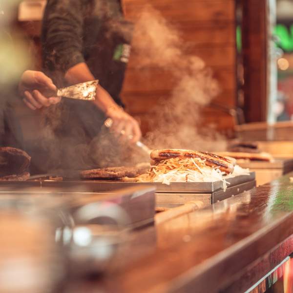 Food at Christmas Market