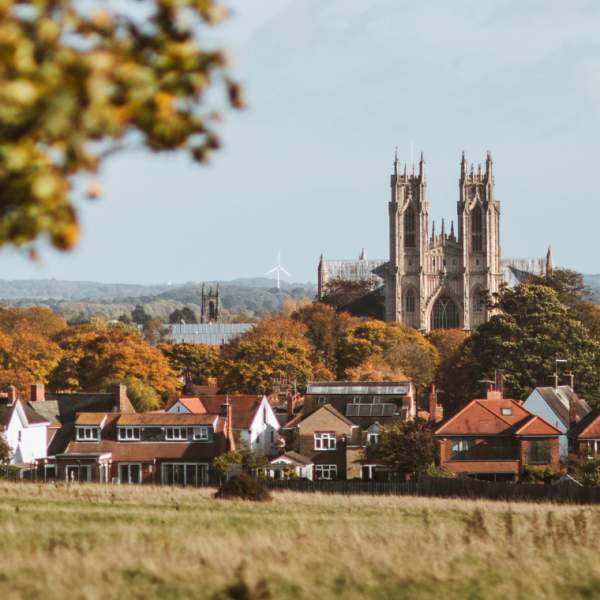 A view of Beverley Minster from the Westwood