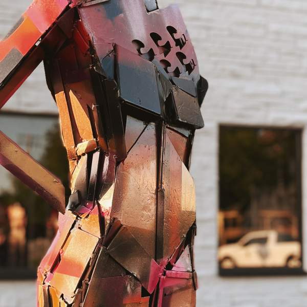 Gregory Mendez' sculpture in Downtown Effingham