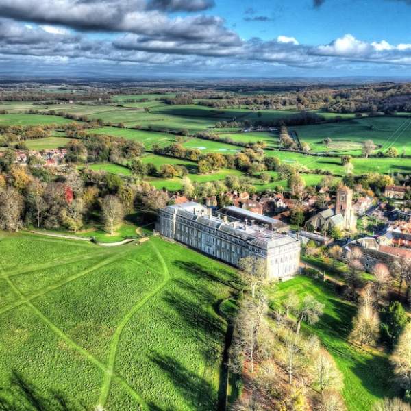 Petworth House from a drone: Ian Burgess