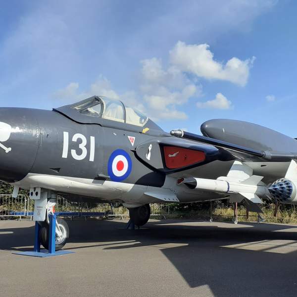 View of an aircraft at Tangmere Museum