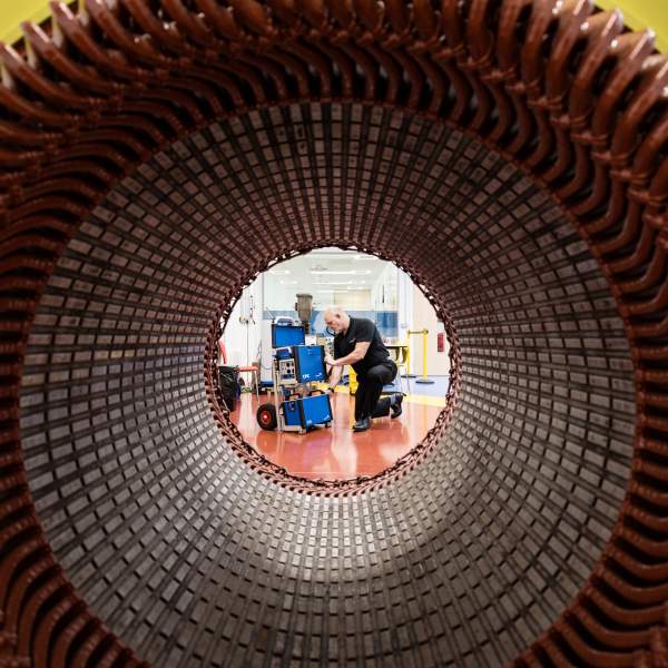 Person working in a factory