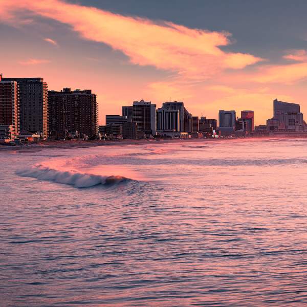 Beach-Skyline Sunset