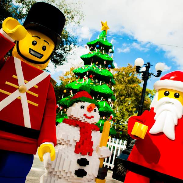 LEGOLAND Florida Resort celebrates Christmas Bricktacular with a Toy Soldier, Snowman and Santa