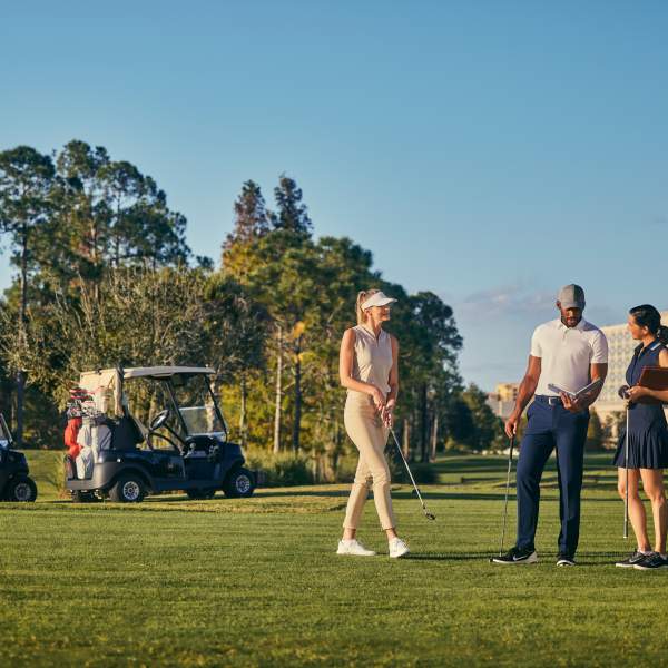 Planning while playing golf at Signia by Hilton Orlando Bonnet Creek