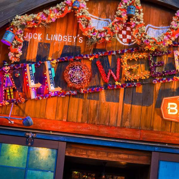Prepare for takeoff—Jock Lindsey’s Hangar Bar at Disney Springs at Walt Disney World Resort in Lake Buena Vista, Fla., charts a spooky new course this fall with its first-ever Halloween overlay, transforming into Jock Lindsey’s Halloween Hangar Bar. Through November 4, 2025, this high-flying hideaway swaps its globe-trotting flair for frightful décor, and limited-time, seasonal bites and sips. (Olga Thompson, Photographer)