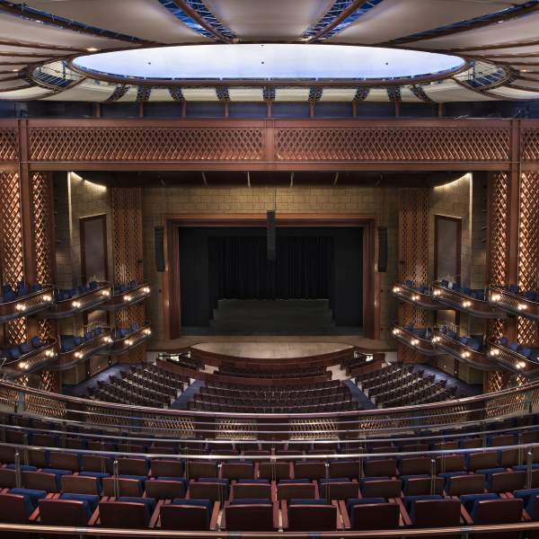 Dr. Phillips Center for the Performing Arts view from seats in Walt Disney Theater