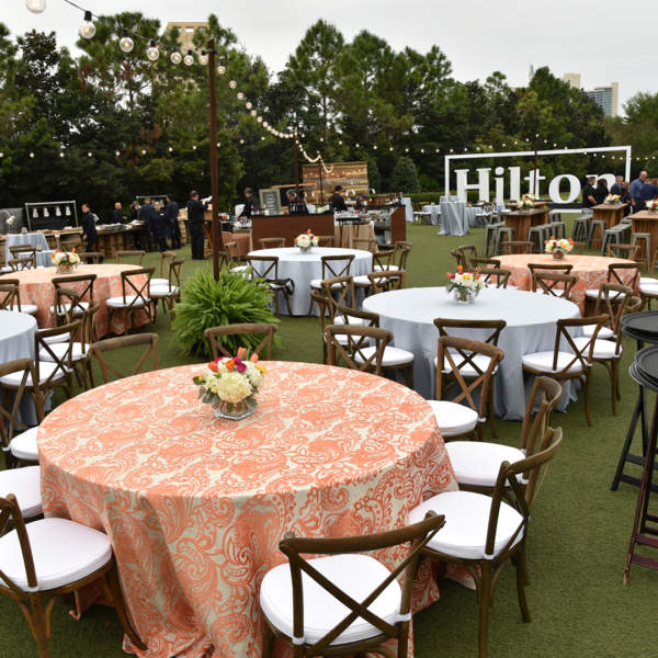 Outdoor event setup at Hilton Orlando