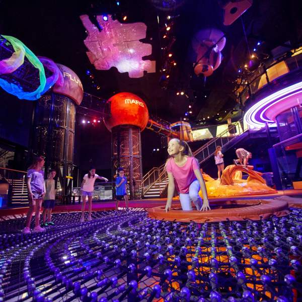 Kennedy Space Center Visitor Complex planet play inside kids