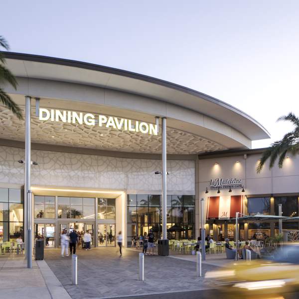 The Florida Mall exterior entrance of Dining Pavilion