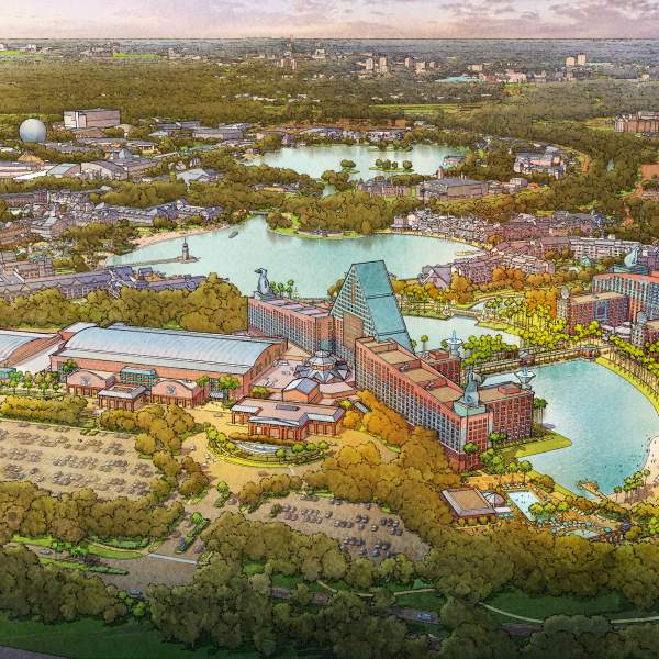 Rendering of new meetings expansion at Walt Disney World Swan and Dolphin Resort