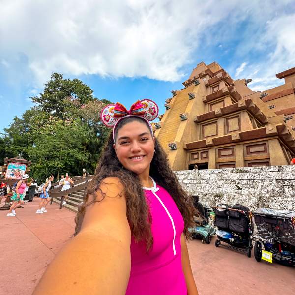 Instagram influencer Jocelyn Aranda visits the Mexico Pavilion at EPCOT