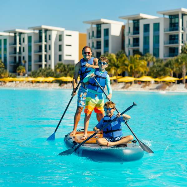 Dad and Sons SUPing