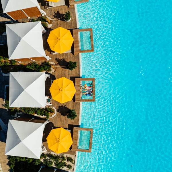 Drone Top Down of Cabanas