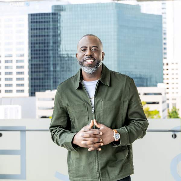 Shawn Welcome on the rooftop at the Dr. Phillips Center for the Performing Arts