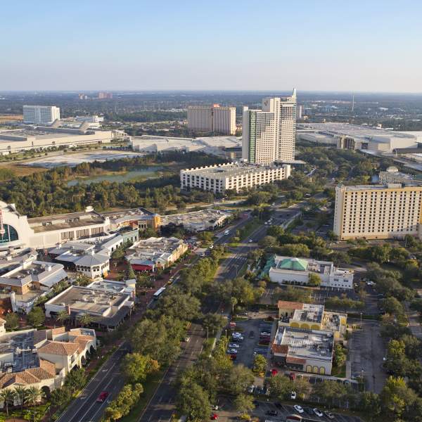 aerial view of International Drive