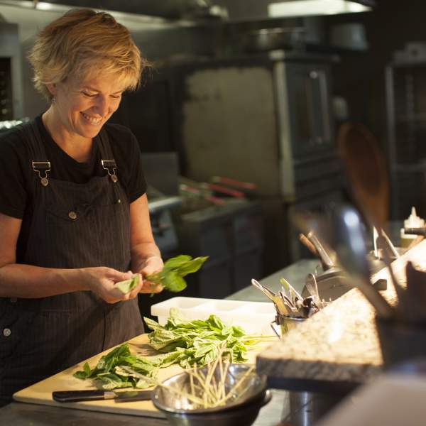 Chef Kathleen Blake of the Rusty Spoon restaurant