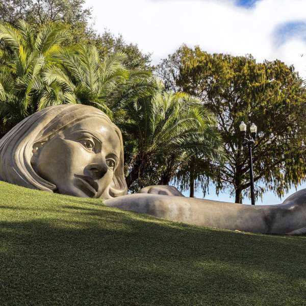 ‘The Muse,’ a sculpture at Lake Eola Park in downtown Orlando's Thornton Park District.