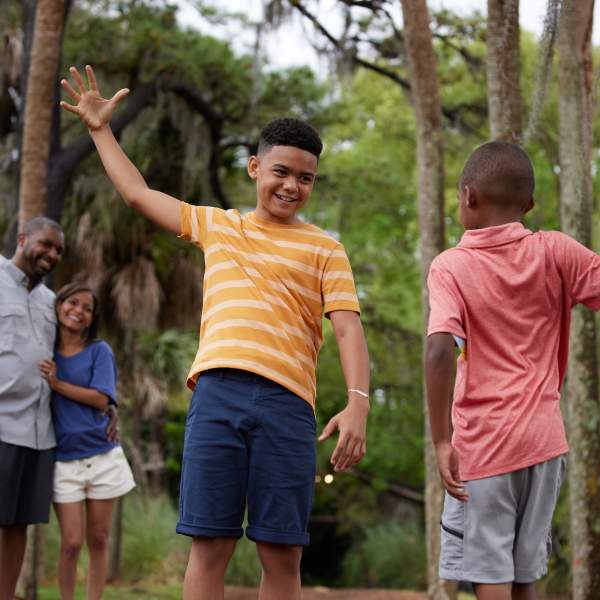 A family enjoying nature at Hyatt Regency Grand Cypress Resort