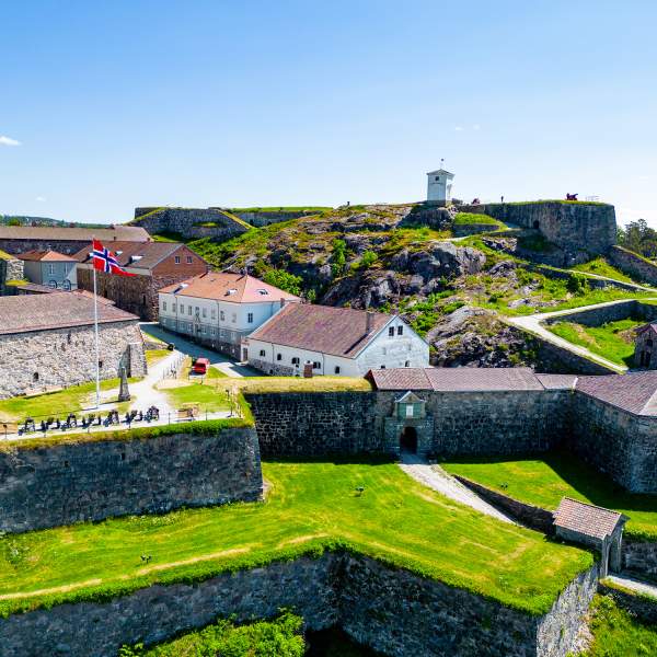 Fredriksten festning i Halden, langs Borgleden.