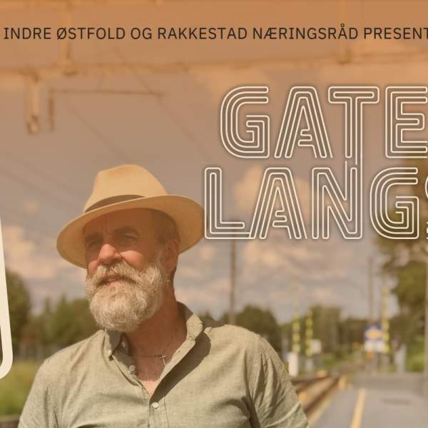 Plakat for vandringen Gatelangs i Rakkestad