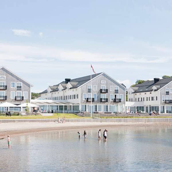 Støtvig Hotell i Moss/Larkollen sett fra vannet