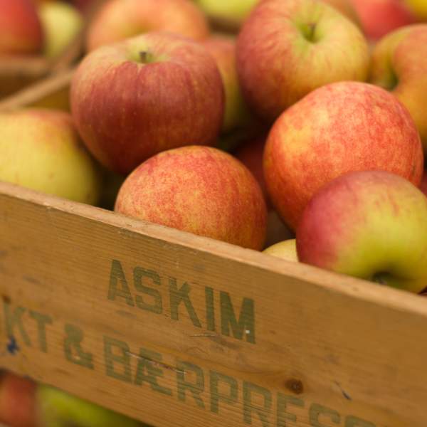 Eplekasse fra Askim Frukt og bærpresseri