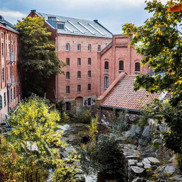 Møllebyen i Moss i vakre høstfarger