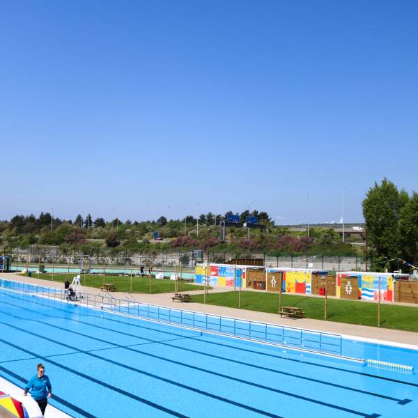 A view out over Hilsea Lido and the surrounds