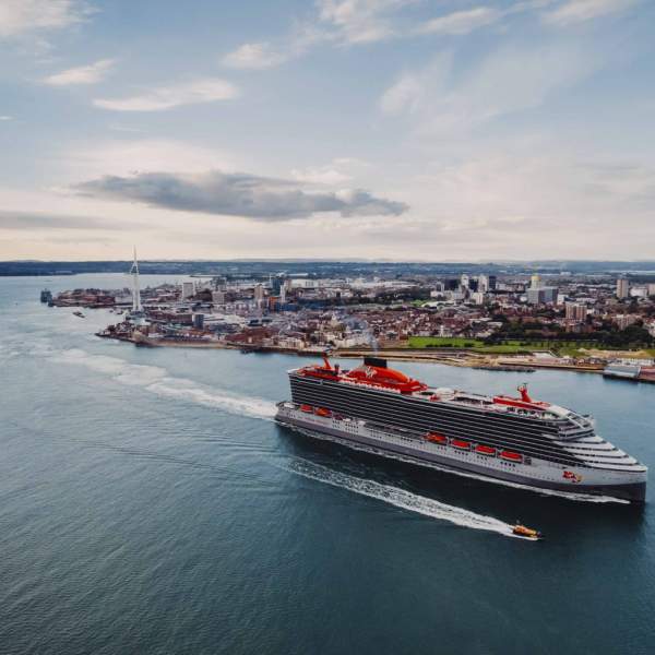 Virgin Voyages' Scarlet Lady in Portsmouth